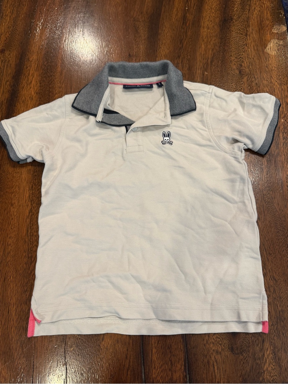 Psycho Bunny Boys Gray Pique Shirt